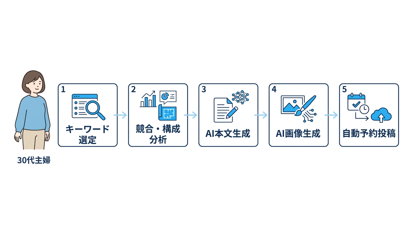 放置ブログをAIで作成する方法と自動化の仕組み