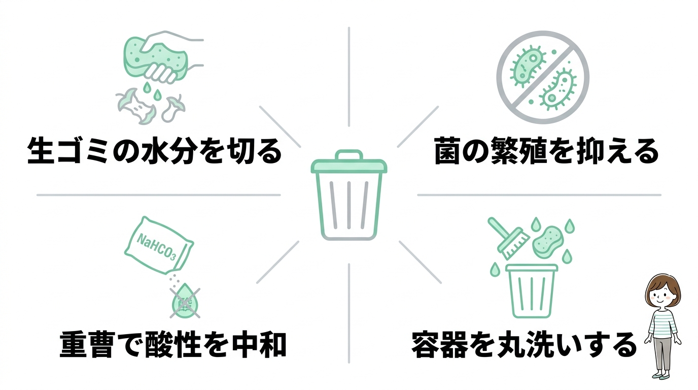 ゴミ箱の臭いを消す方法と発生原因