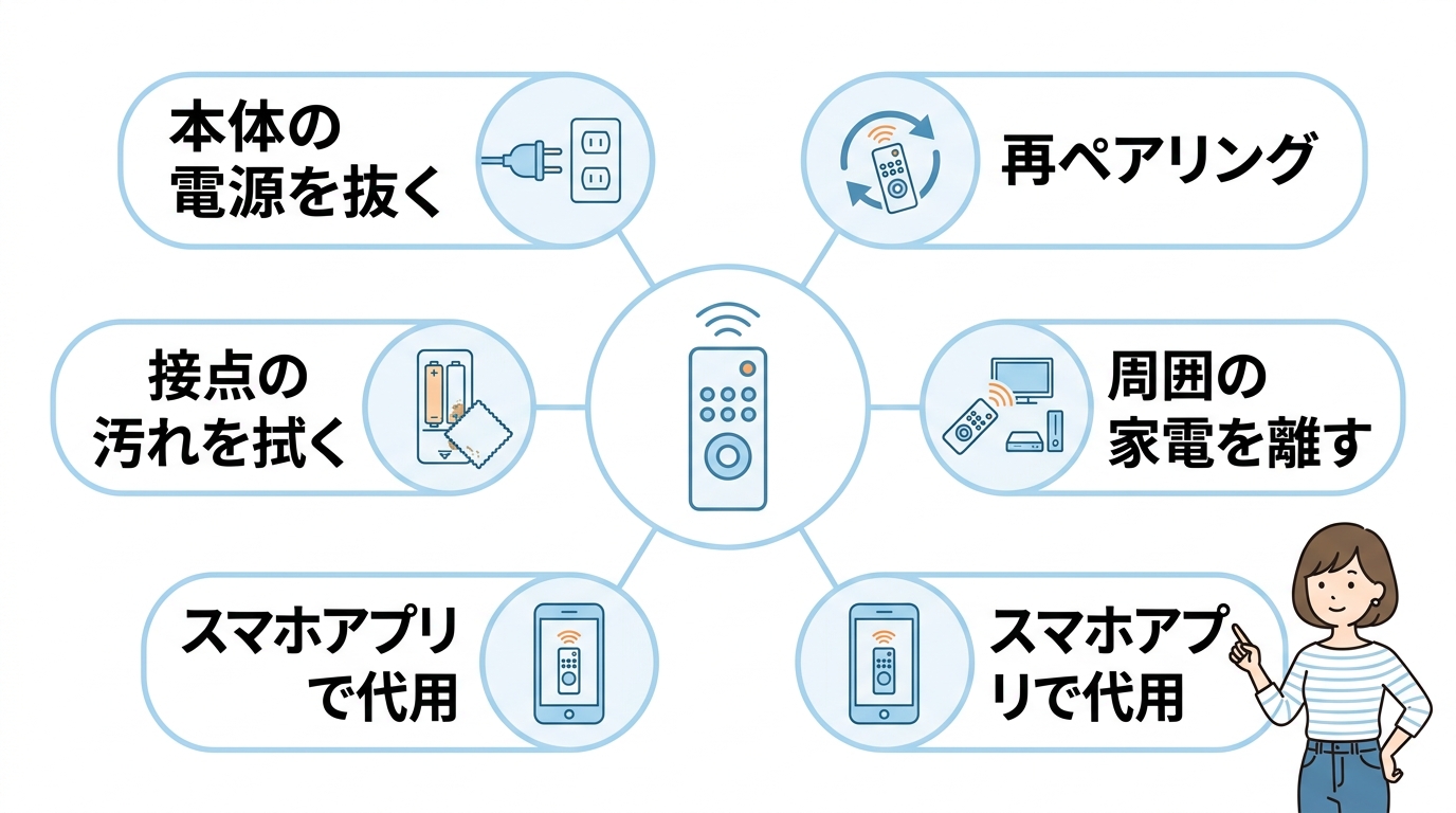 リモコンが効かないときの即効対処法