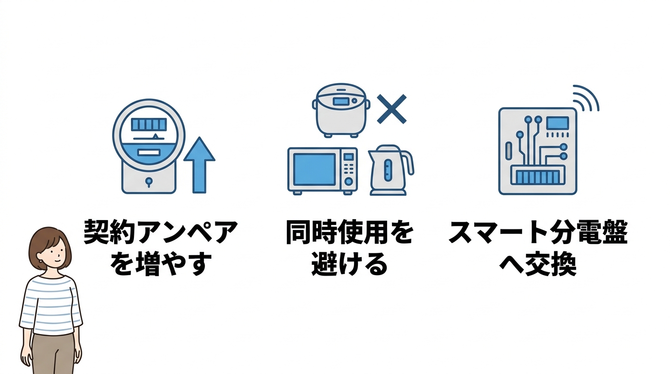 ブレーカーが頻繁に落ちるのを防ぐ対策
