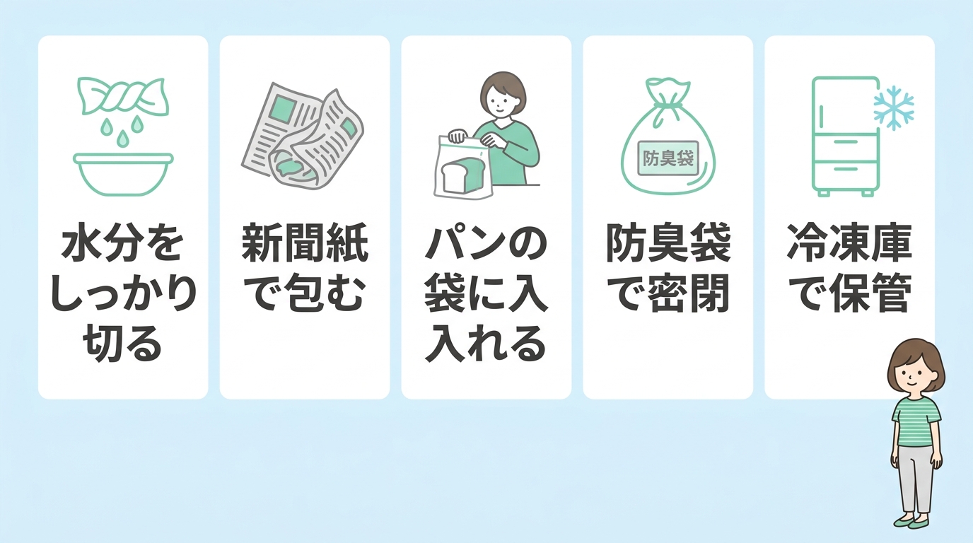 生ゴミやオムツを臭わせない捨て方