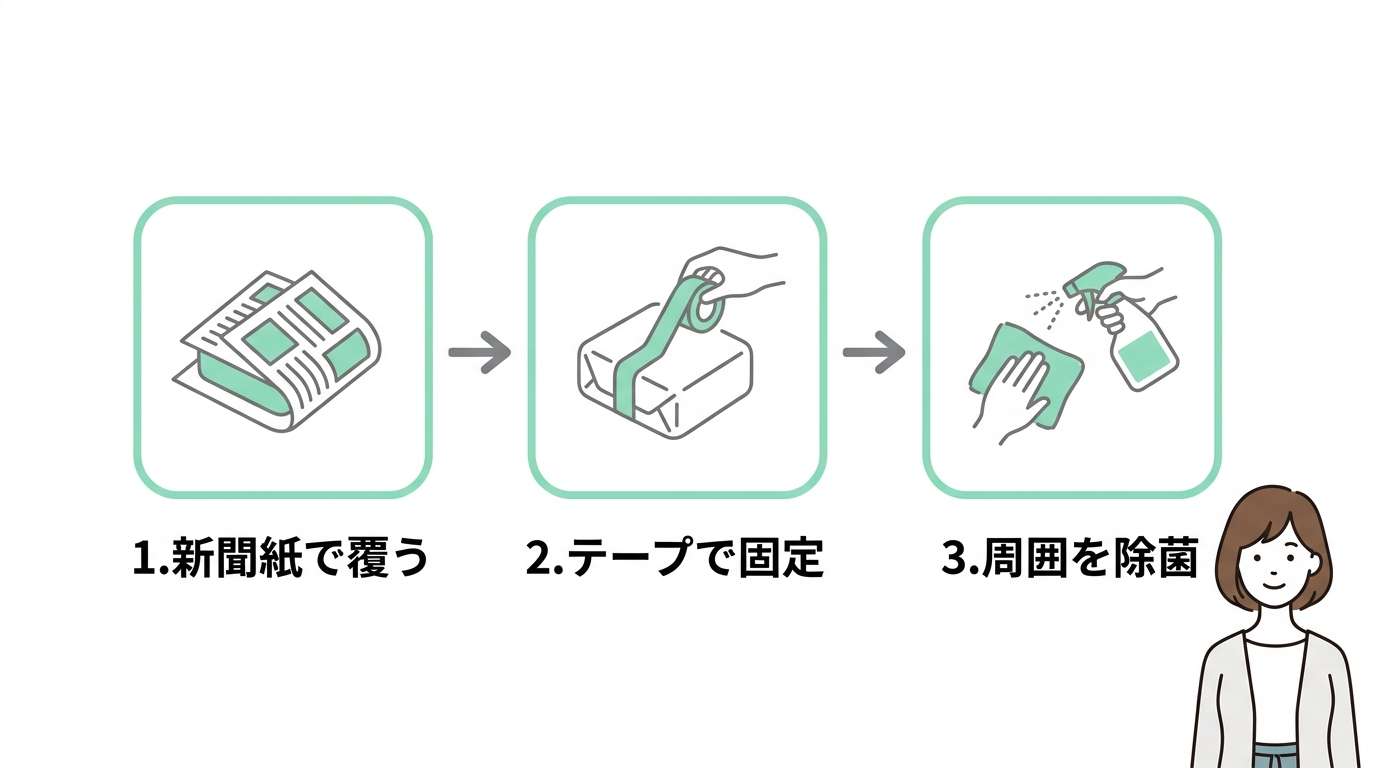 触れずに済むゴキブリの死骸処理と除菌3ステップ