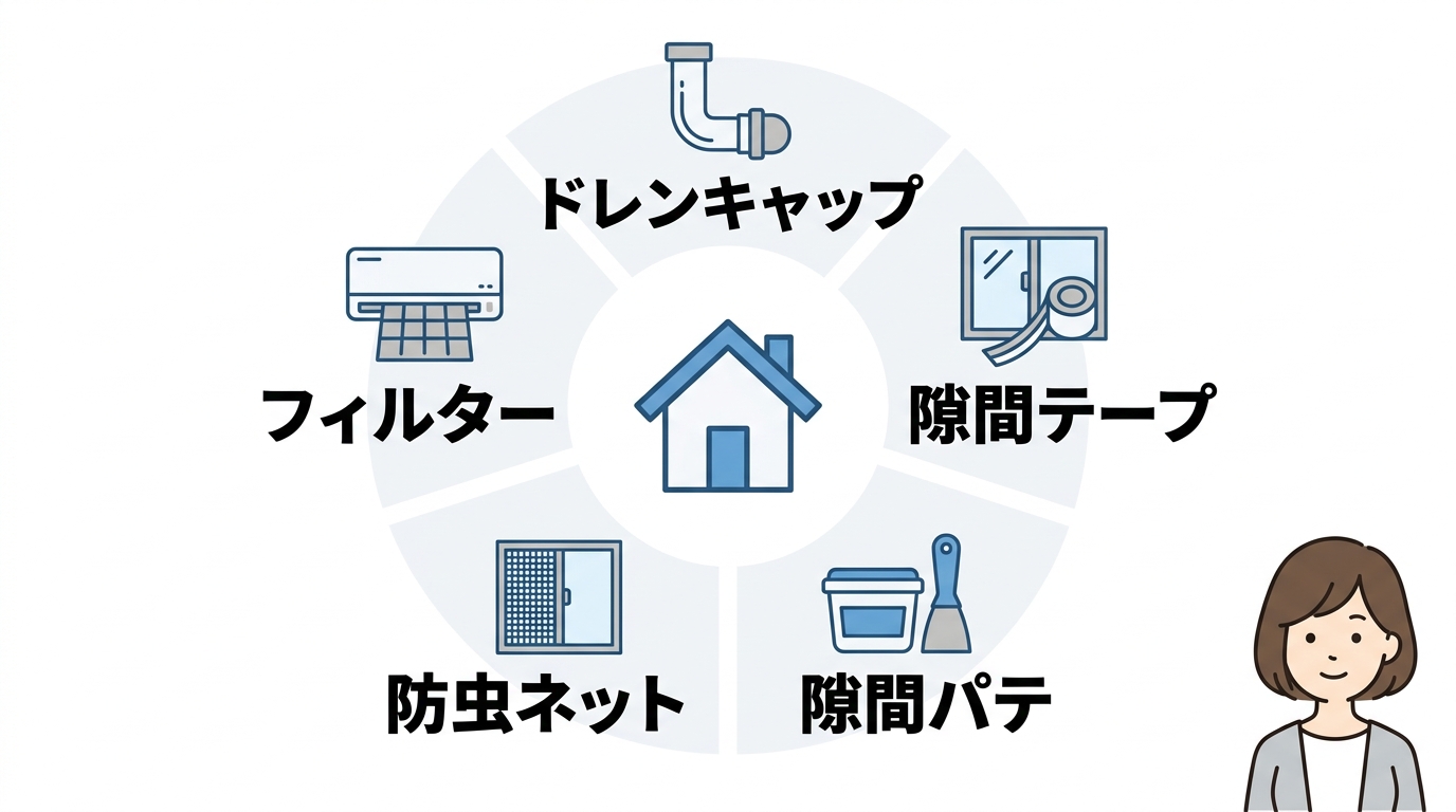 隙間を塞いでゴキブリの侵入を防ぐ対策5選