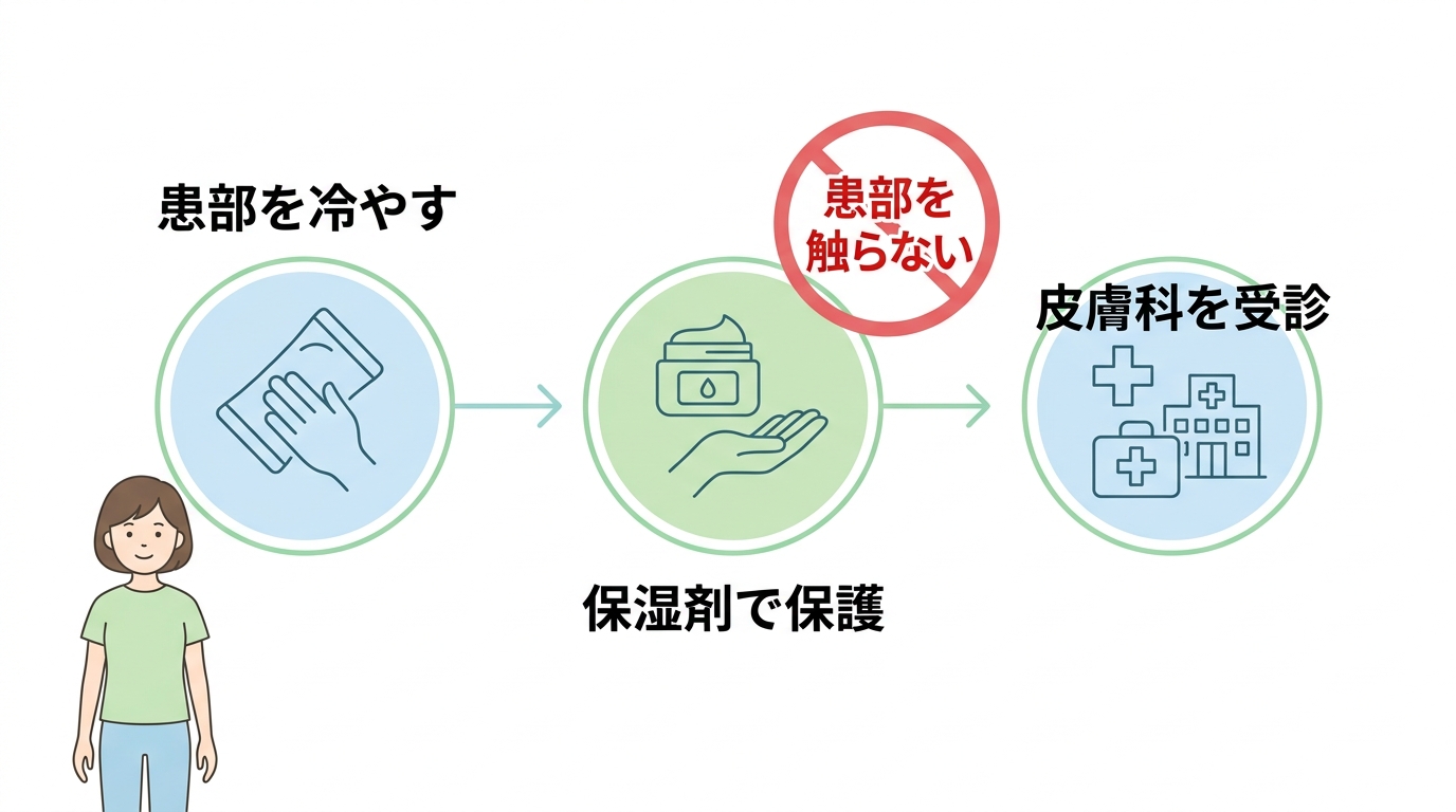 ダニの跡を綺麗に治すための処置