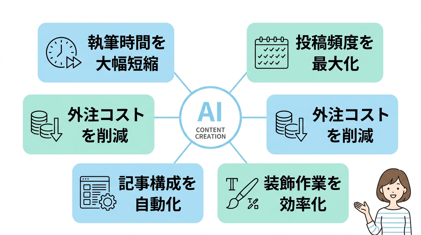 AI自動投稿を活用するメリット5つ