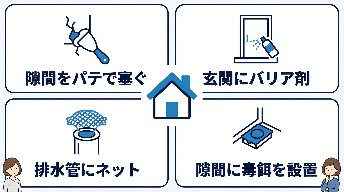 二度とゴキブリを侵入させないための最新予防策