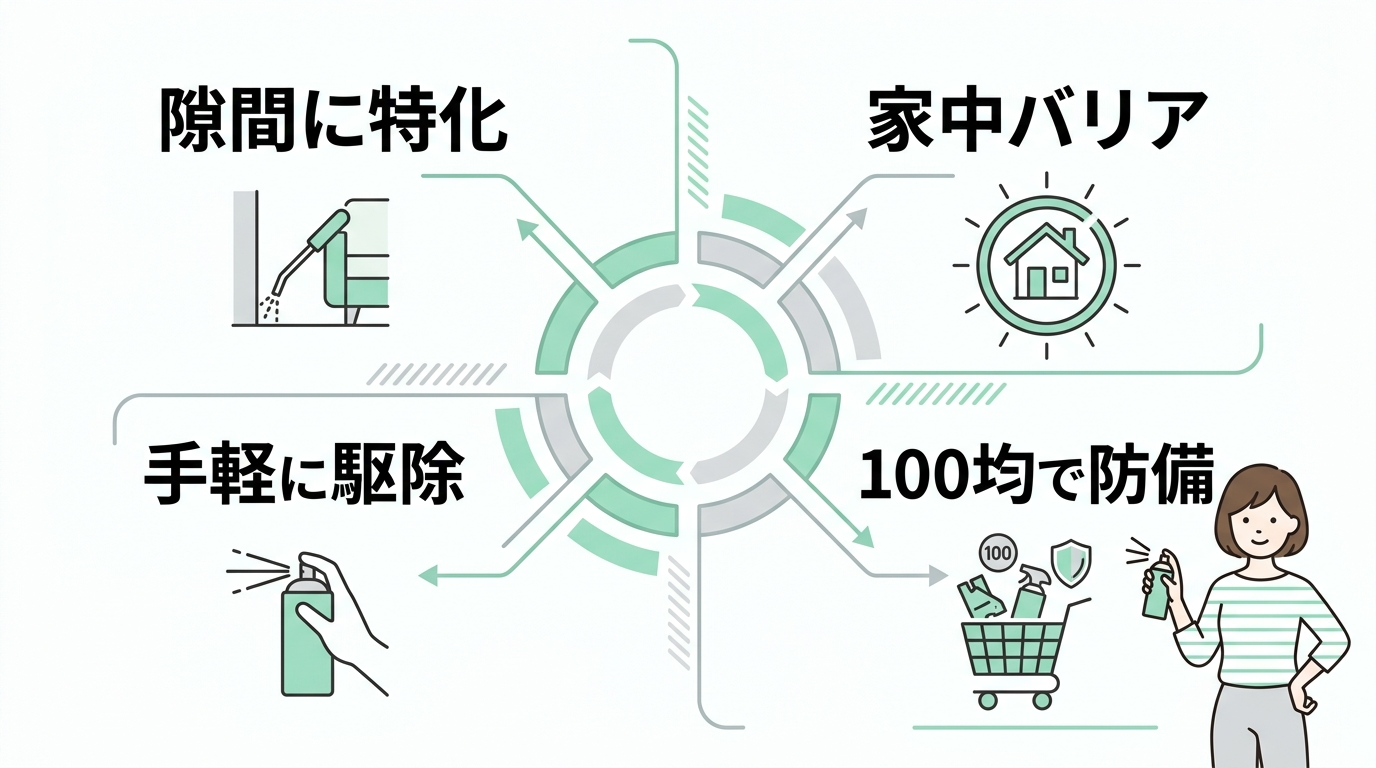最新の防虫グッズでゴキブリを強力ブロックする