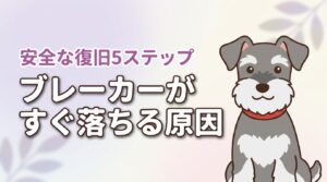 なぜブレーカーがすぐ落ちる？3つの原因の見分け方と安全な復旧5ステップ