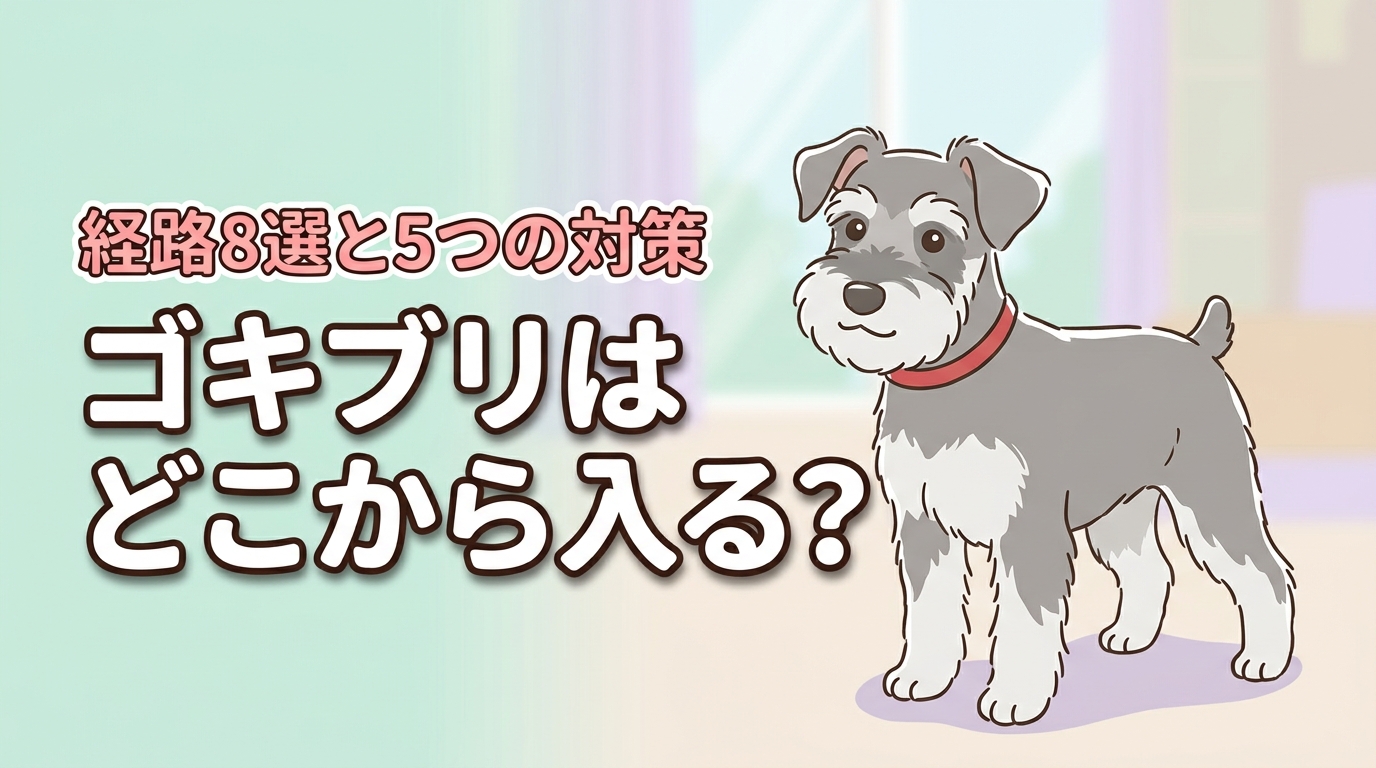ゴキブリはどこから入ってくる？8つの侵入経路と隙間を塞ぐ5つの対策