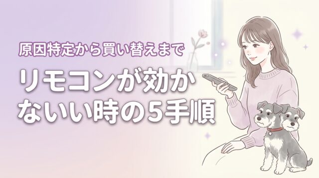 リモコンが効かない原因を特定する5つの手順！対処法から買い替えの判断まで