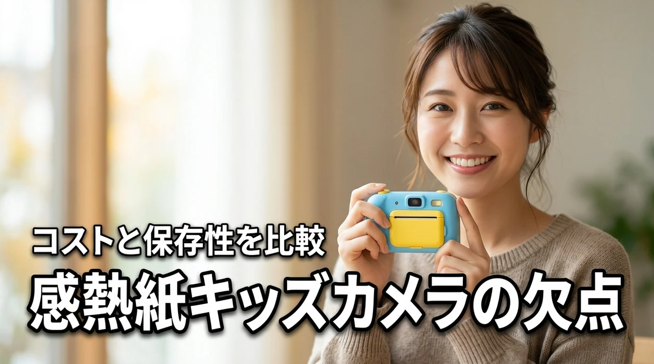 感熱紙キッズカメラのデメリットは？保存性・消耗品コストまで比較