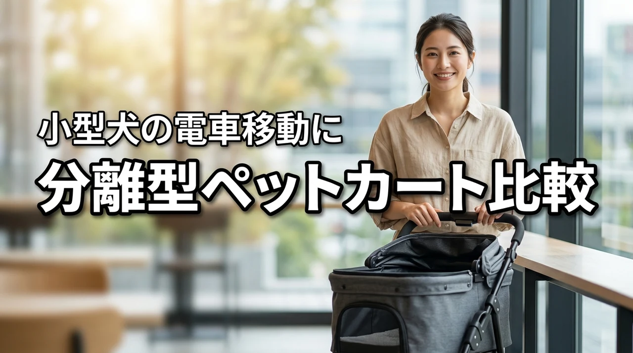 小型犬向け分離型ペットカートおすすめ｜重量・耐荷重・電車移動で比較