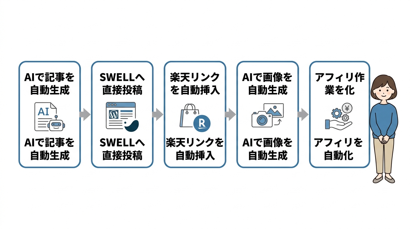 AI維新Writerでアフィリエイトを自動化する仕組み