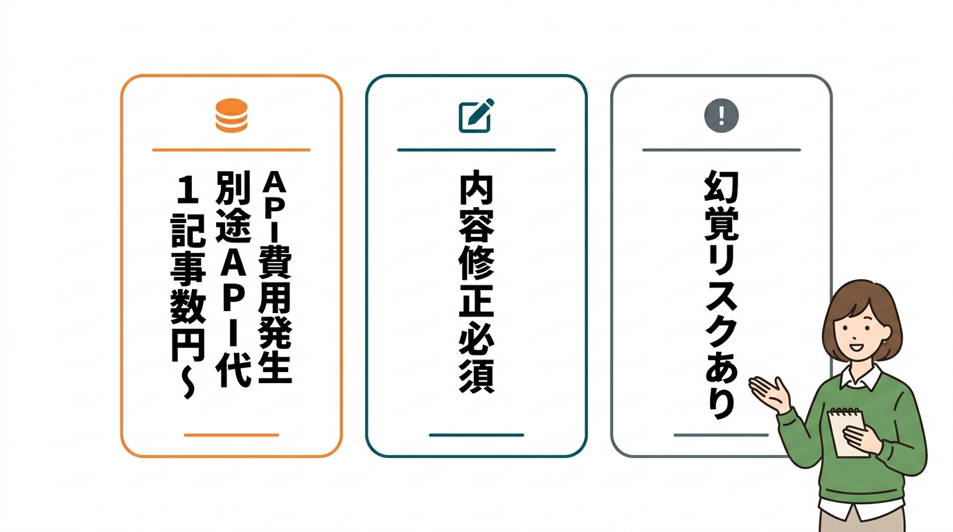 AI維新Writerの3つのデメリット