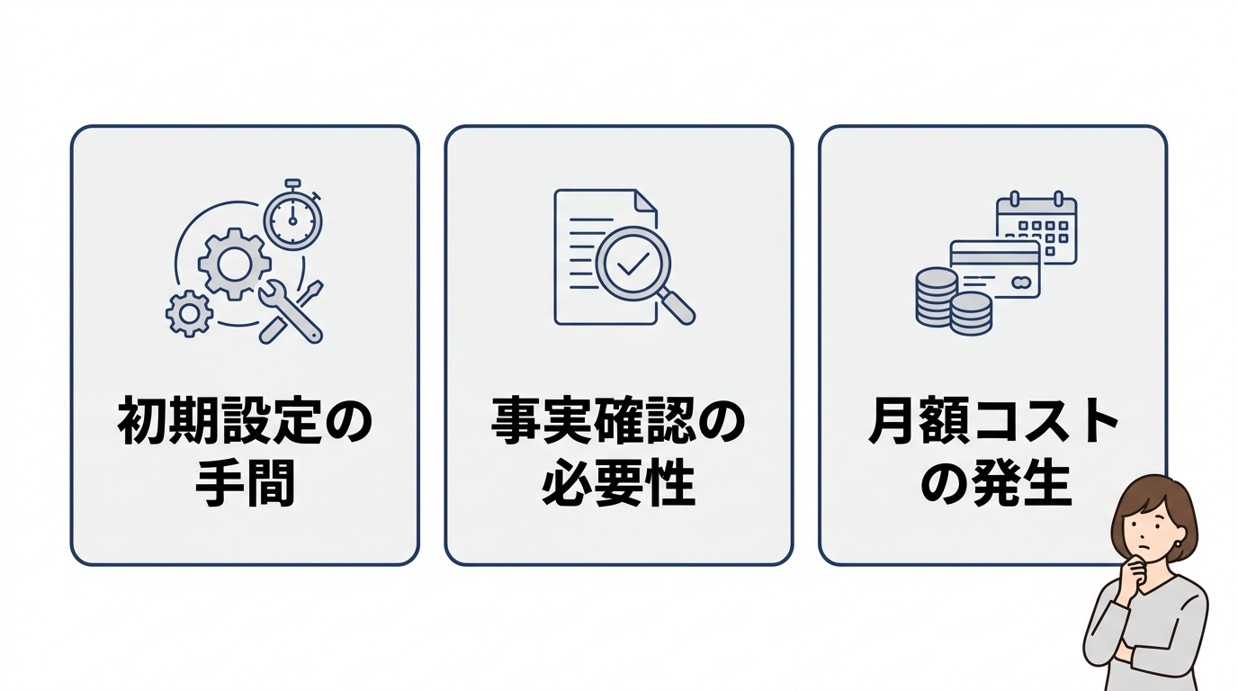 導入前に確認すべきデメリット3つ