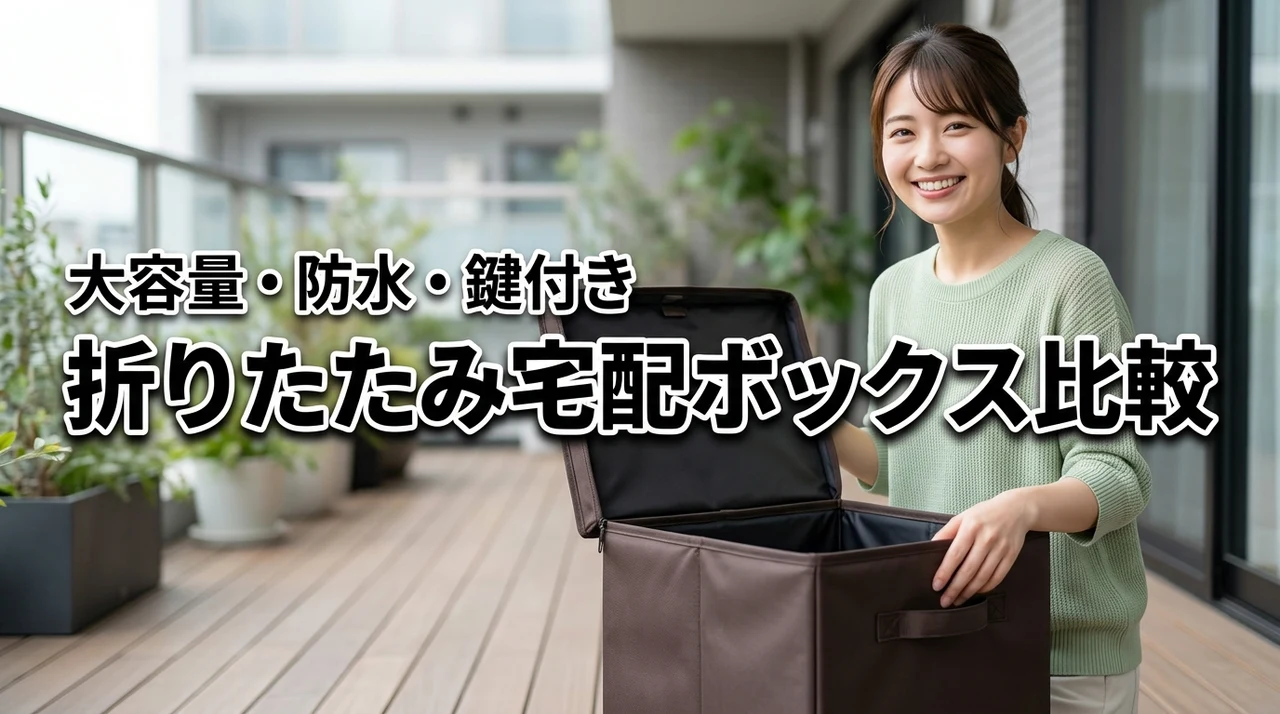 折りたたみ宅配ボックス大容量おすすめ｜アパート設置・防水・鍵付きで比較