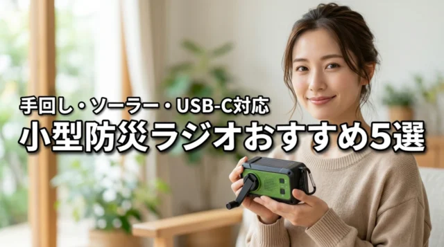 小型の防災ラジオおすすめ｜手回し・ソーラー・USB-C充電で比較