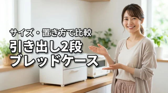 ブレッドケース引き出し2段おすすめ｜幅・奥行き・トースター置きで比較