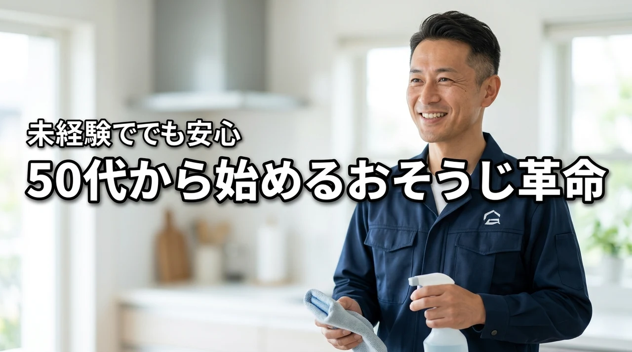 おそうじ革命フランチャイズは50代でも遅くない　退職金と未経験の不安を実例で確認