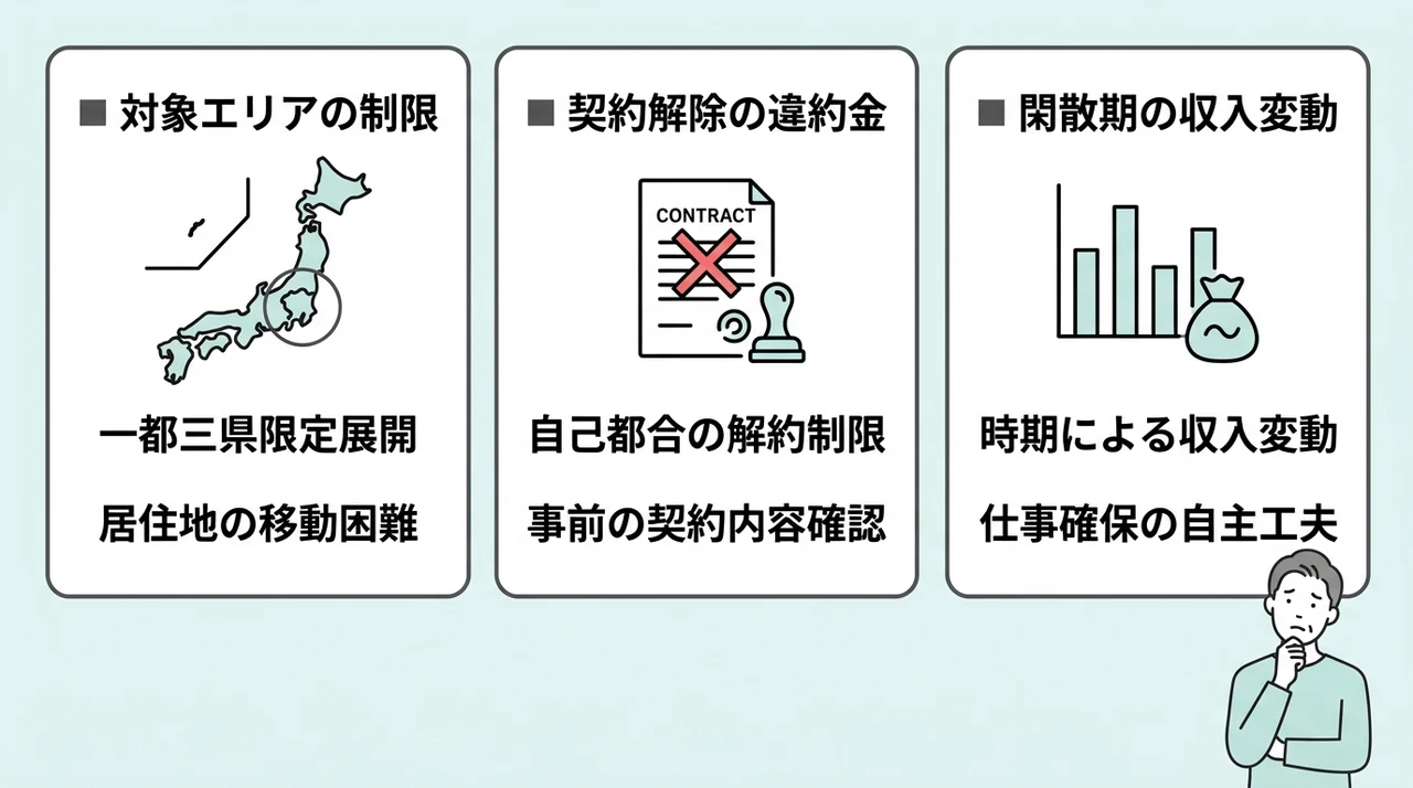 おそうじ革命の業務委託で注意すべきデメリット