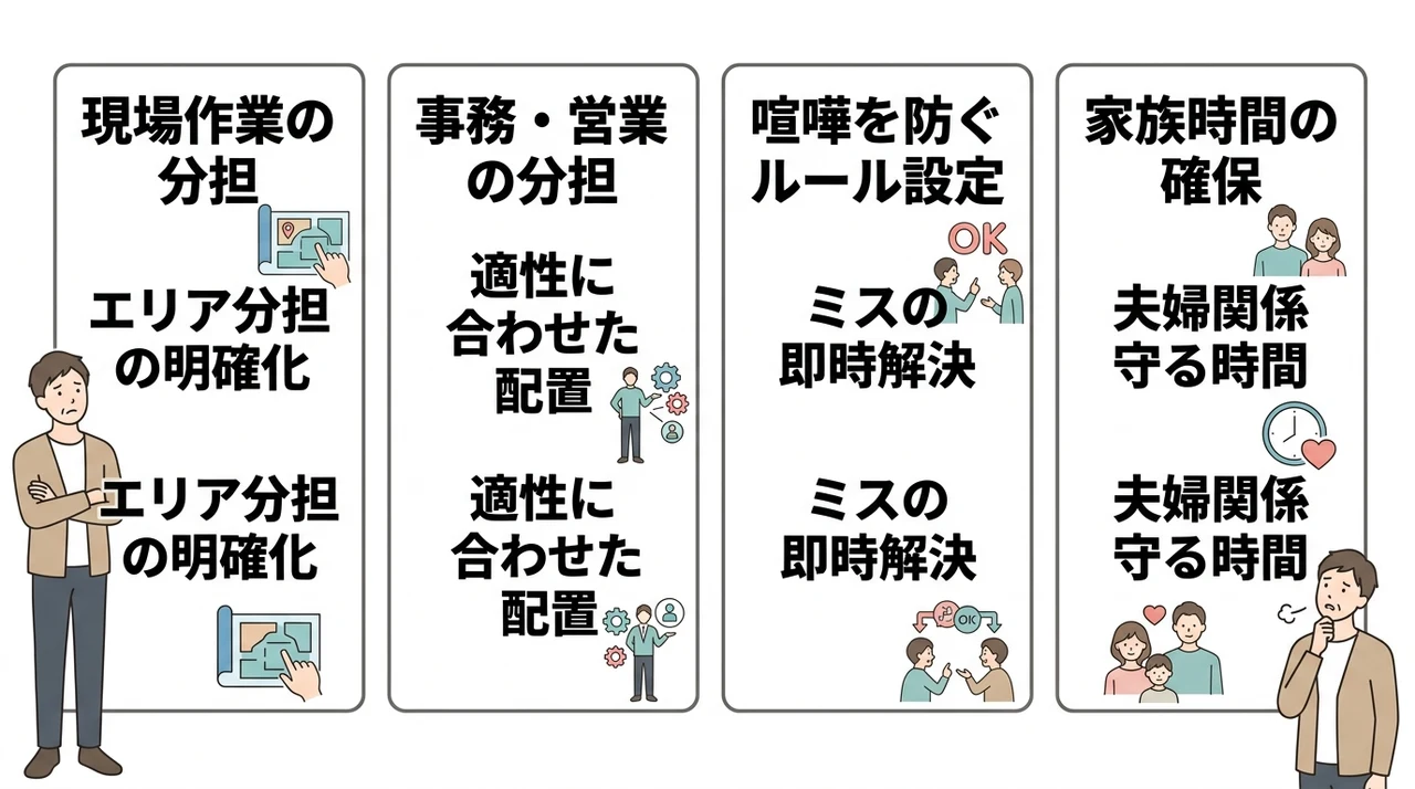 夫婦で成功するための役割分担とルール